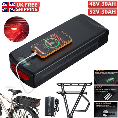 48v 52v 30ah ion - ebike, rear